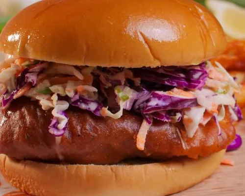 Coleslaw Chicken Sandwich