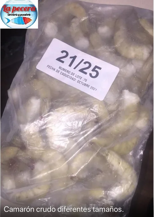 Camarón Crudo Diferentes tallas