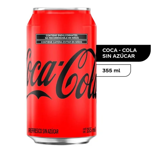 Coca-cola sin azúcar 355 ml