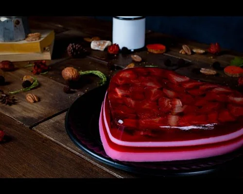 Gelatina corazón de mama