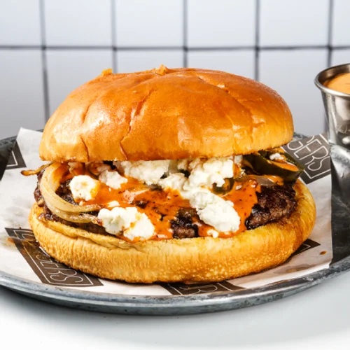 Combo Goat cheese burger