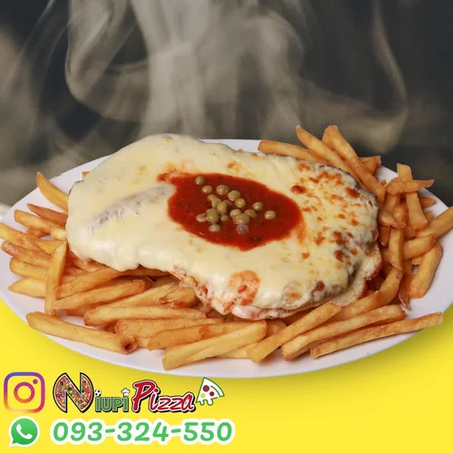 Milanesa napolitana con fritas