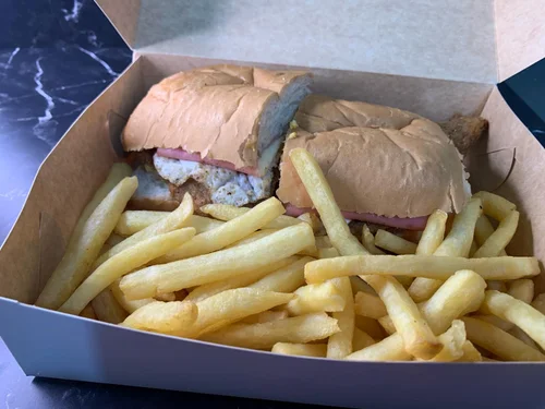 Milanesa en 1 pan con fritas