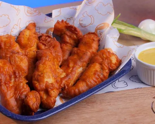 3 Chicke crispers, 6 alitas de pollo, 10 Chicken bites